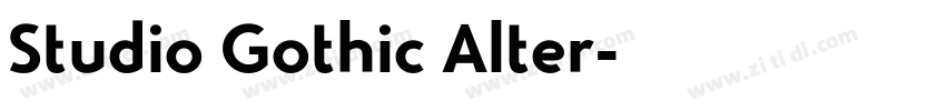 Studio Gothic Alter字体转换